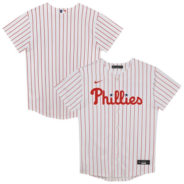 Philadelphia Phillies juvenile philadelphia phillies white home blank replica jersey Collection - Exclusive Jerseys, Caps, and Hats