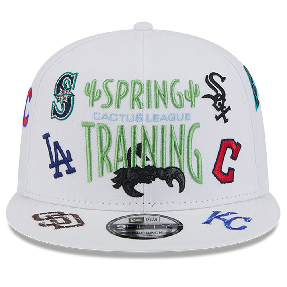 Philadelphia Phillies mens new era white 2025 spring training cactus league 9fifty snapback hat Collection - Exclusive Jerseys, Caps, and Hats
