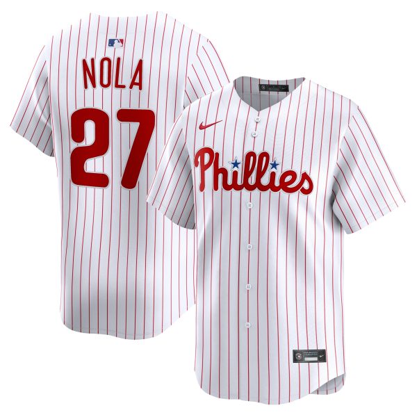 Philadelphia Phillies mens philadelphia phillies aaron nola nike white home limited player jersey Collection - Exclusive Jerseys, Caps, and Hats