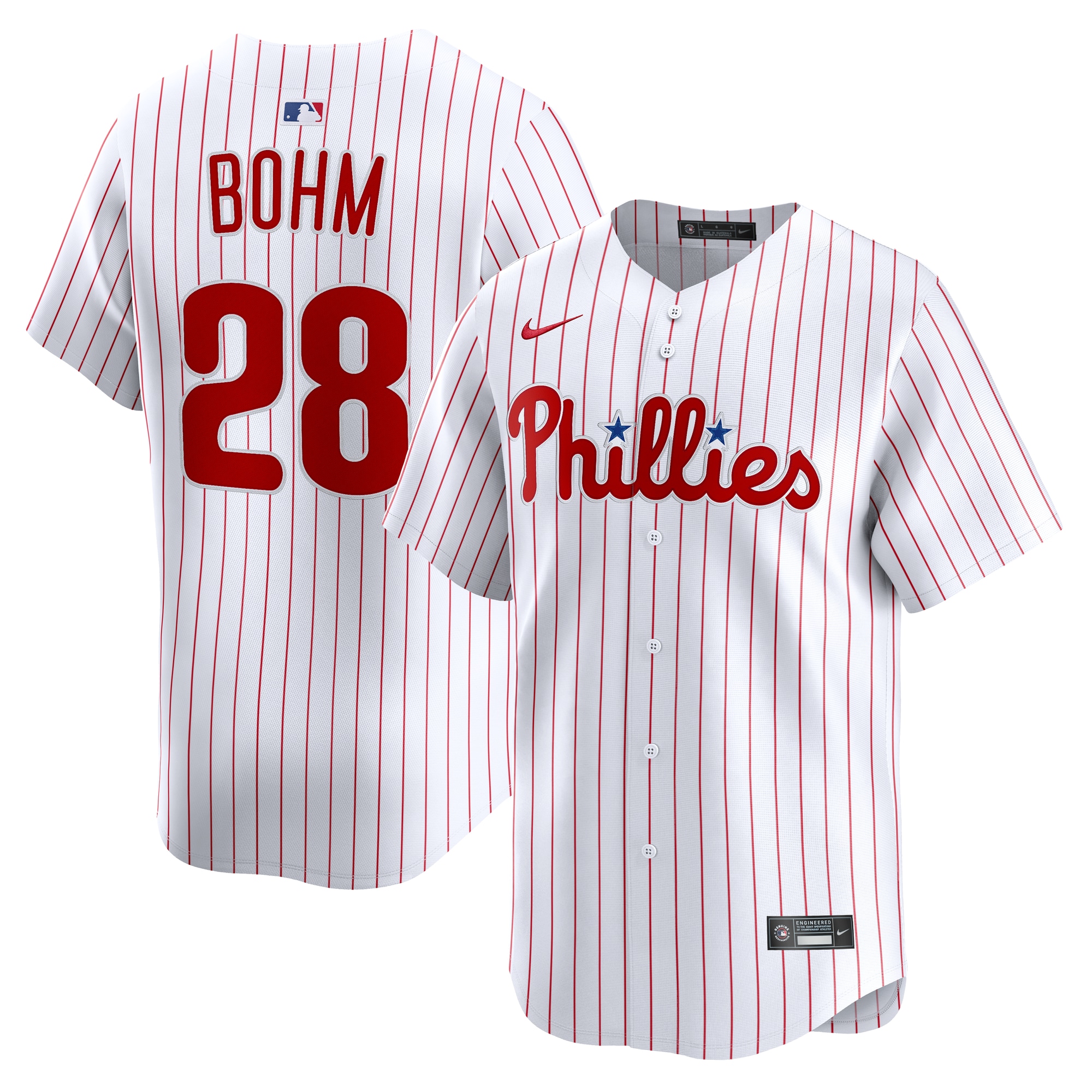 Philadelphia Phillies mens philadelphia phillies alec bohm nike white alternate limited player jersey Collection - Exclusive Jerseys, Caps, and Hats