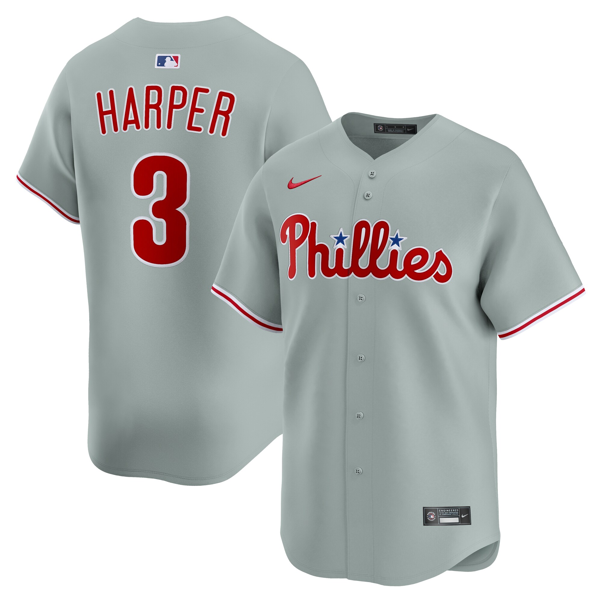 Philadelphia Phillies mens philadelphia phillies bryce harper nike gray alternate limited player jersey Collection - Exclusive Jerseys, Caps, and Hats