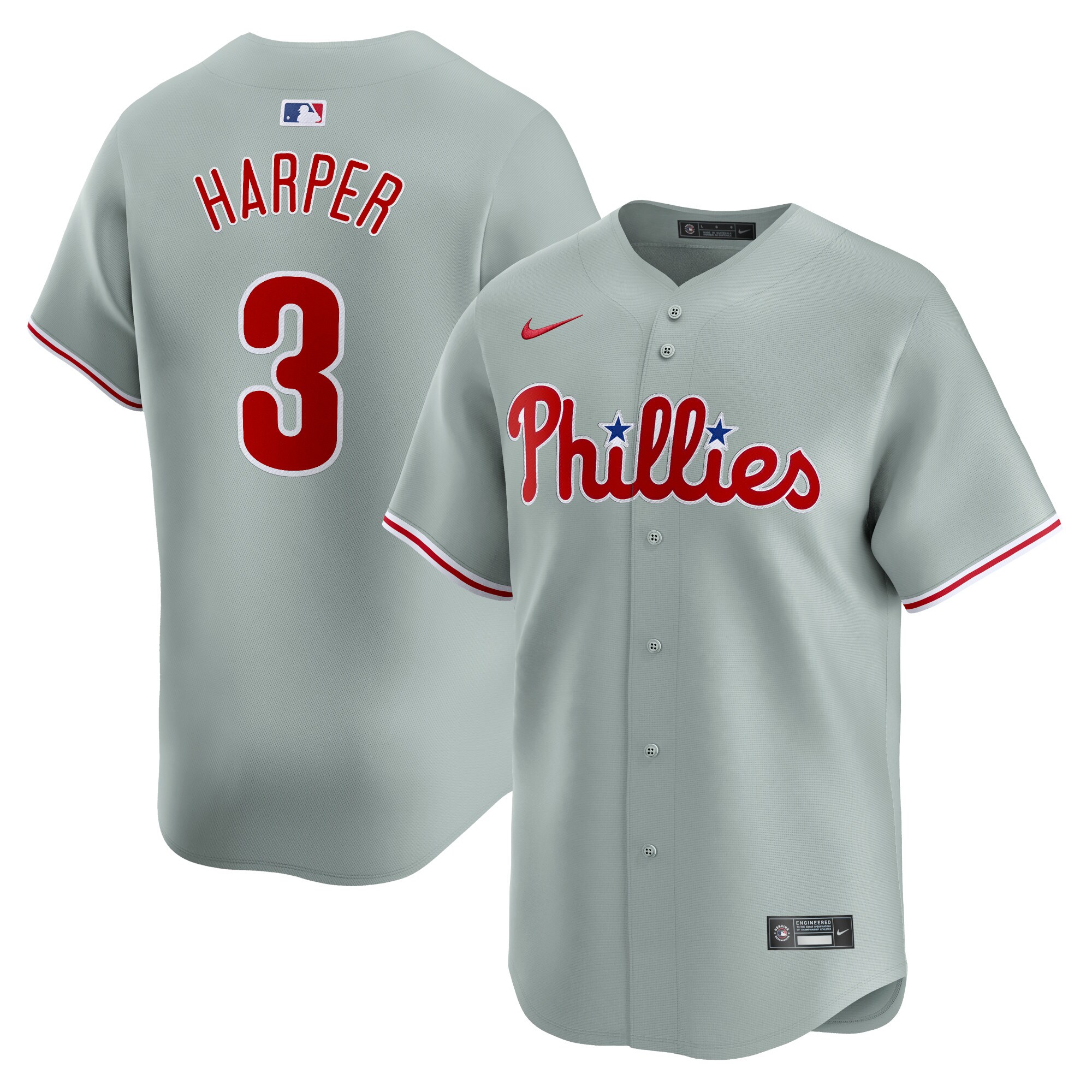 Philadelphia Phillies mens philadelphia phillies bryce harper nike gray away limited player jersey Collection - Exclusive Jerseys, Caps, and Hats