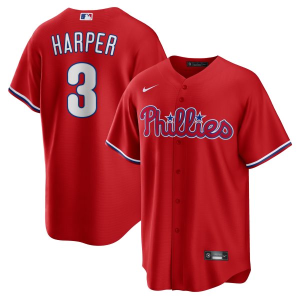 Philadelphia Phillies mens philadelphia phillies bryce harper nike red alternate replica player name jersey Collection - Exclusive Jerseys, Caps, and Hats