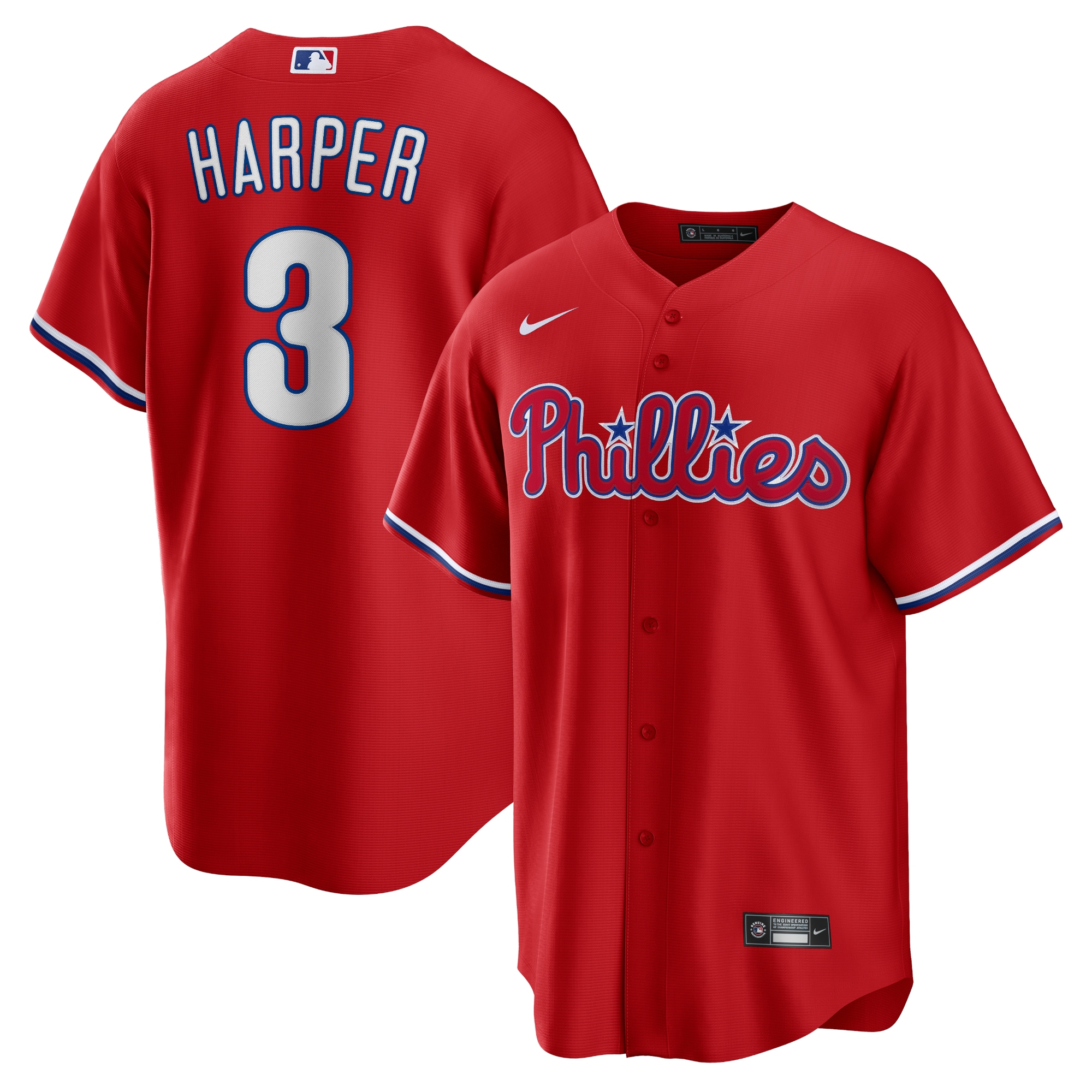Philadelphia Phillies mens philadelphia phillies bryce harper nike red alternate replica player name jersey Collection - Exclusive Jerseys, Caps, and Hats