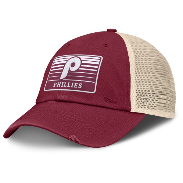 Philadelphia Phillies mens philadelphia phillies fanatics burgundynatural cooperstown collection eastbound mesh adjustable hat Collection - Exclusive Jerseys, Caps, and Hats