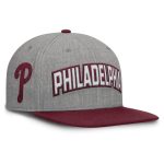 Philadelphia Phillies mens philadelphia phillies fanatics graymaroon elements felt chainstitch snapback hat Collection - Exclusive Jerseys, Caps, and Hats
