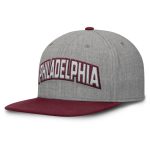 Philadelphia Phillies mens philadelphia phillies fanatics graymaroon elements felt chainstitch snapback hat Collection - Exclusive Jerseys, Caps, and Hats