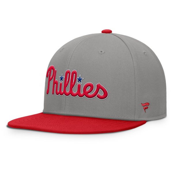 Philadelphia Phillies mens philadelphia phillies fanatics grayred clubhouse dugout fitted hat Collection - Exclusive Jerseys, Caps, and Hats