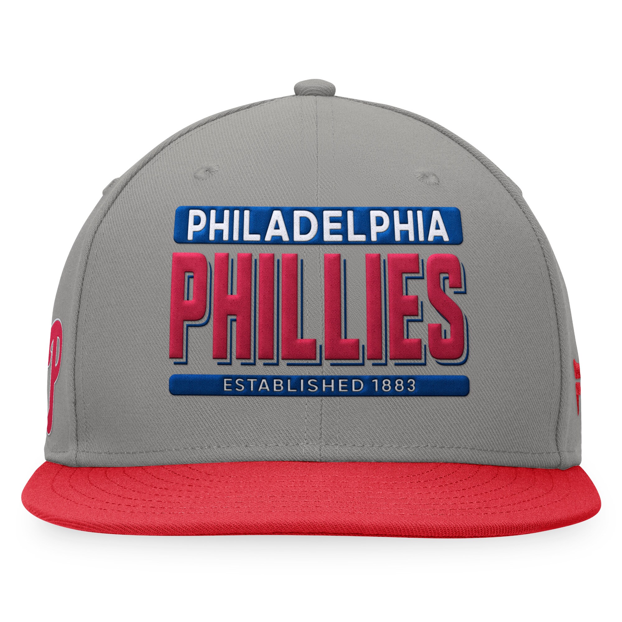 Philadelphia Phillies mens philadelphia phillies fanatics grayred line drive two-tone snapback hat Collection - Exclusive Jerseys, Caps, and Hats