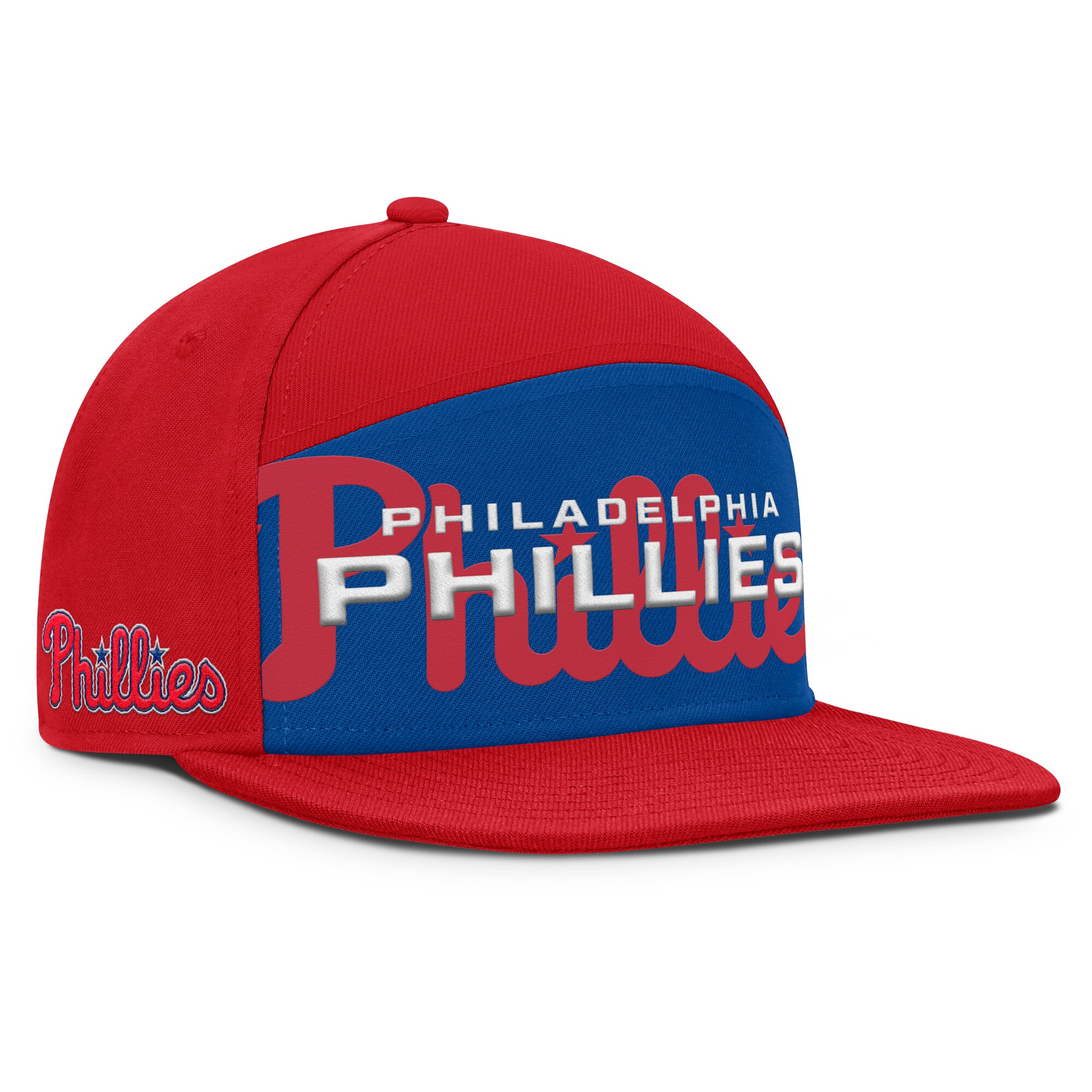 Philadelphia Phillies mens philadelphia phillies fanatics redroyal clubhouse splitter snapback hat Collection - Exclusive Jerseys, Caps, and Hats