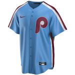 Philadelphia Phillies mens philadelphia phillies mike schmidt nike light blue road cooperstown collection replica player jersey Collection - Exclusive Jerseys, Caps, and Hats