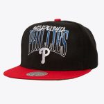 Philadelphia Phillies mens philadelphia phillies mitchell  ness black rise up snapback hat Collection - Exclusive Jerseys, Caps, and Hats