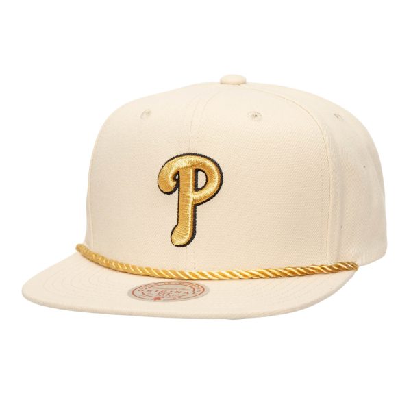 Philadelphia Phillies mens philadelphia phillies mitchell  ness cream golden ivory snapback hat Collection - Exclusive Jerseys, Caps, and Hats