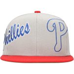 Philadelphia Phillies mens philadelphia phillies mitchell  ness gray knock out panel snapback hat Collection - Exclusive Jerseys, Caps, and Hats