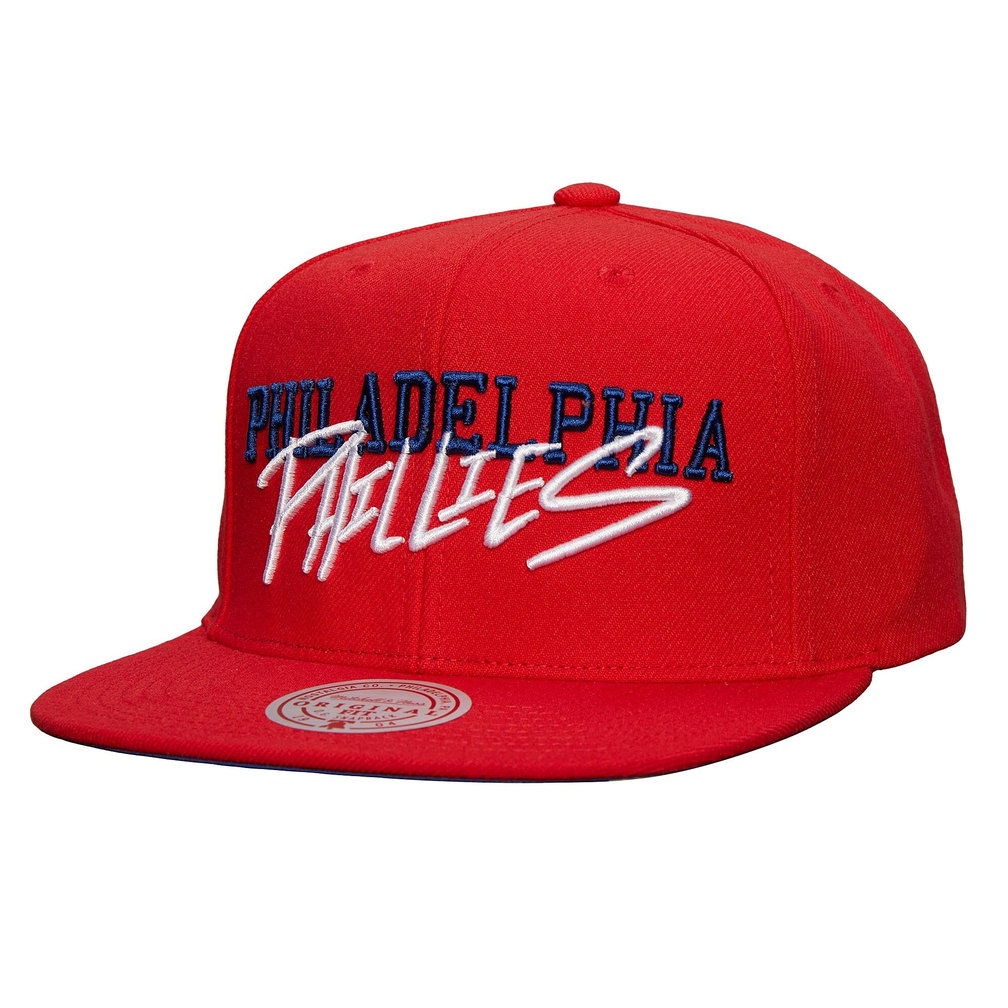 Philadelphia Phillies mens philadelphia phillies mitchell  ness red team tagged snapback hat Collection - Exclusive Jerseys, Caps, and Hats