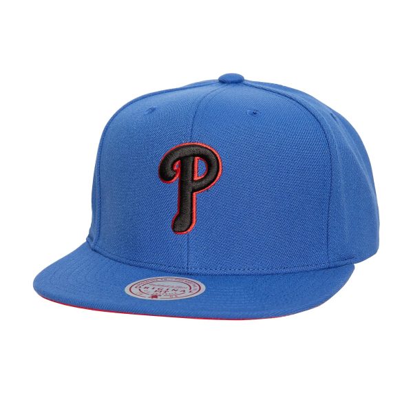 Philadelphia Phillies mens philadelphia phillies mitchell  ness royal cooperstown collection eclipse snapback hat Collection - Exclusive Jerseys, Caps, and Hats