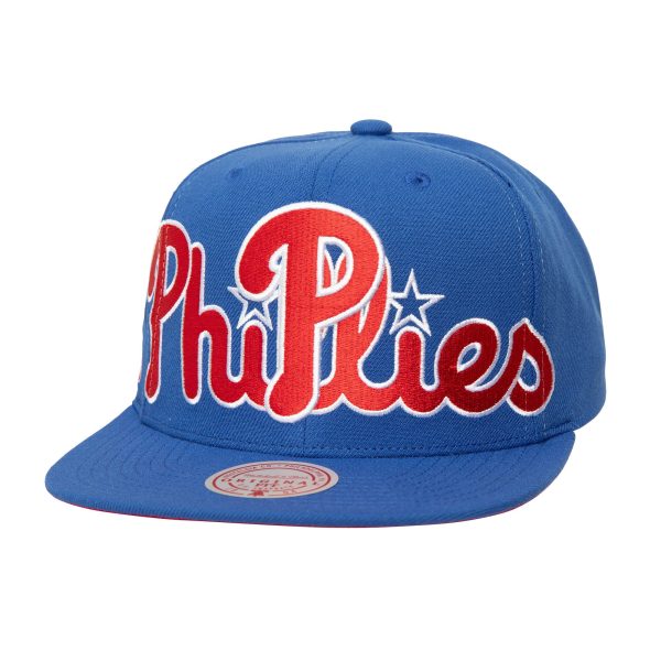 Philadelphia Phillies mens philadelphia phillies mitchell  ness royal full frontal snapback hat Collection - Exclusive Jerseys, Caps, and Hats