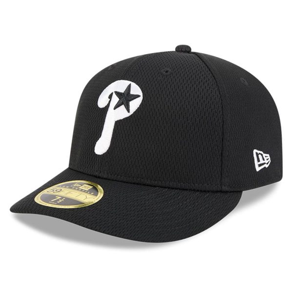 Philadelphia Phillies mens philadelphia phillies new era black 2025 mlb clubhouse low profile 59fifty fitted hat Collection - Exclusive Jerseys, Caps, and Hats