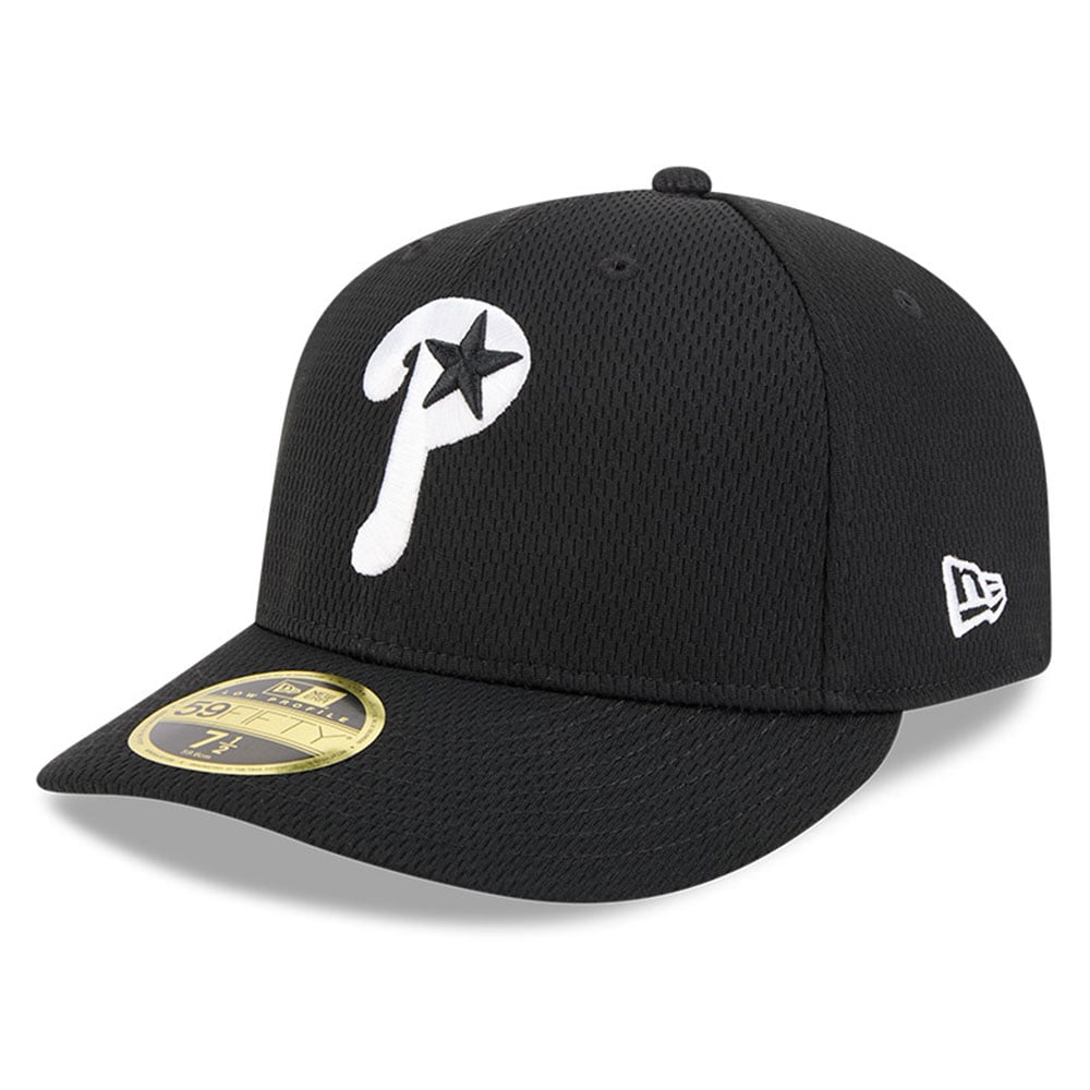 Philadelphia Phillies mens philadelphia phillies new era black 2025 mlb clubhouse low profile 59fifty fitted hat Collection - Exclusive Jerseys, Caps, and Hats