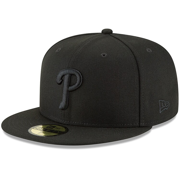 Philadelphia Phillies mens philadelphia phillies new era black primary logo basic 59fifty fitted hat Collection - Exclusive Jerseys, Caps, and Hats