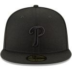 Philadelphia Phillies mens philadelphia phillies new era black primary logo basic 59fifty fitted hat Collection - Exclusive Jerseys, Caps, and Hats