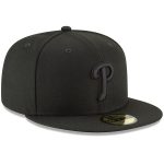 Philadelphia Phillies mens philadelphia phillies new era black primary logo basic 59fifty fitted hat Collection - Exclusive Jerseys, Caps, and Hats