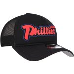Philadelphia Phillies mens philadelphia phillies new era black retro bold a-frame trucker 9forty adjustable hat Collection - Exclusive Jerseys, Caps, and Hats