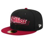 Philadelphia Phillies mens philadelphia phillies new era black shadow stitch 59fifty fitted hat Collection - Exclusive Jerseys, Caps, and Hats
