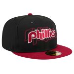 Philadelphia Phillies mens philadelphia phillies new era black shadow stitch 59fifty fitted hat Collection - Exclusive Jerseys, Caps, and Hats
