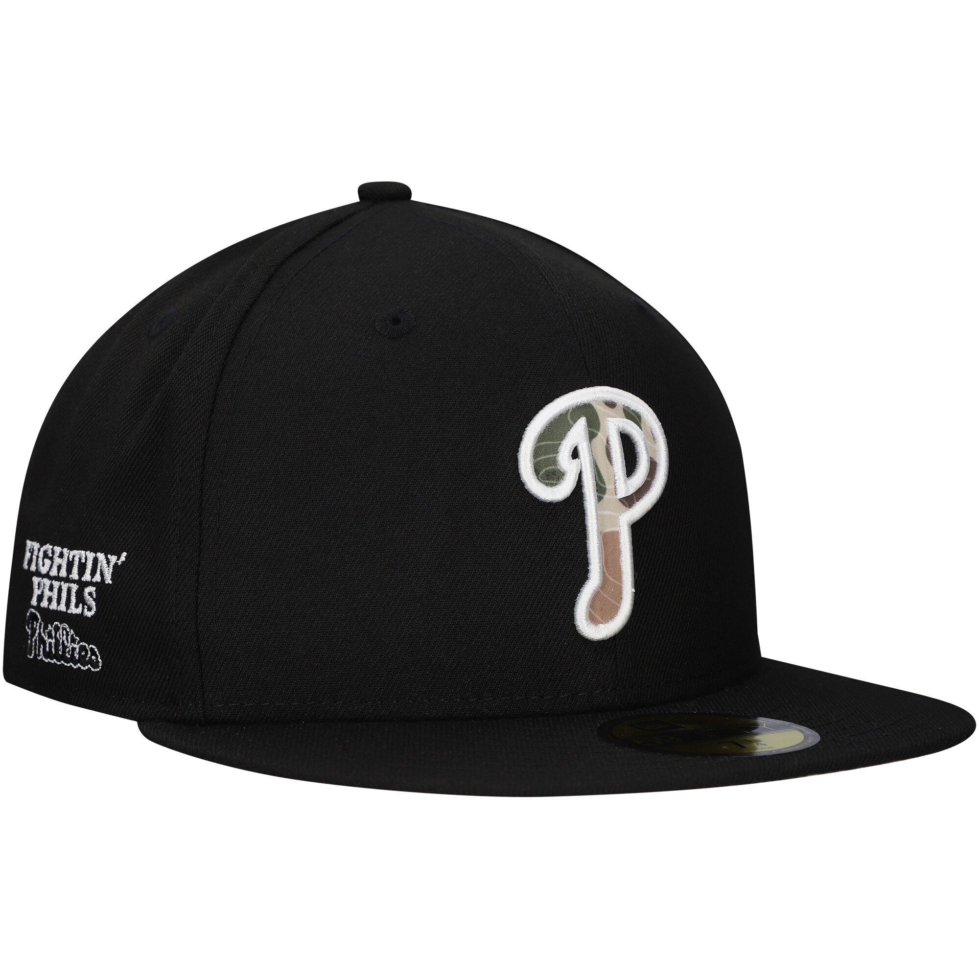 Philadelphia Phillies mens philadelphia phillies new era black troop chant camo undervisor 59fifty fitted hat Collection - Exclusive Jerseys, Caps, and Hats