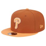 Philadelphia Phillies mens philadelphia phillies new era brown spring color two-tone 9fifty snapback hat Collection - Exclusive Jerseys, Caps, and Hats