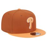 Philadelphia Phillies mens philadelphia phillies new era brown spring color two-tone 9fifty snapback hat Collection - Exclusive Jerseys, Caps, and Hats