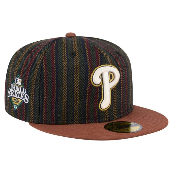 Philadelphia Phillies mens philadelphia phillies new era brown vintage herringbone 59fifty fitted hat Collection - Exclusive Jerseys, Caps, and Hats