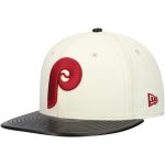 Philadelphia Phillies mens philadelphia phillies new era cream game night leather visor 59fifty fitted hat Collection - Exclusive Jerseys, Caps, and Hats