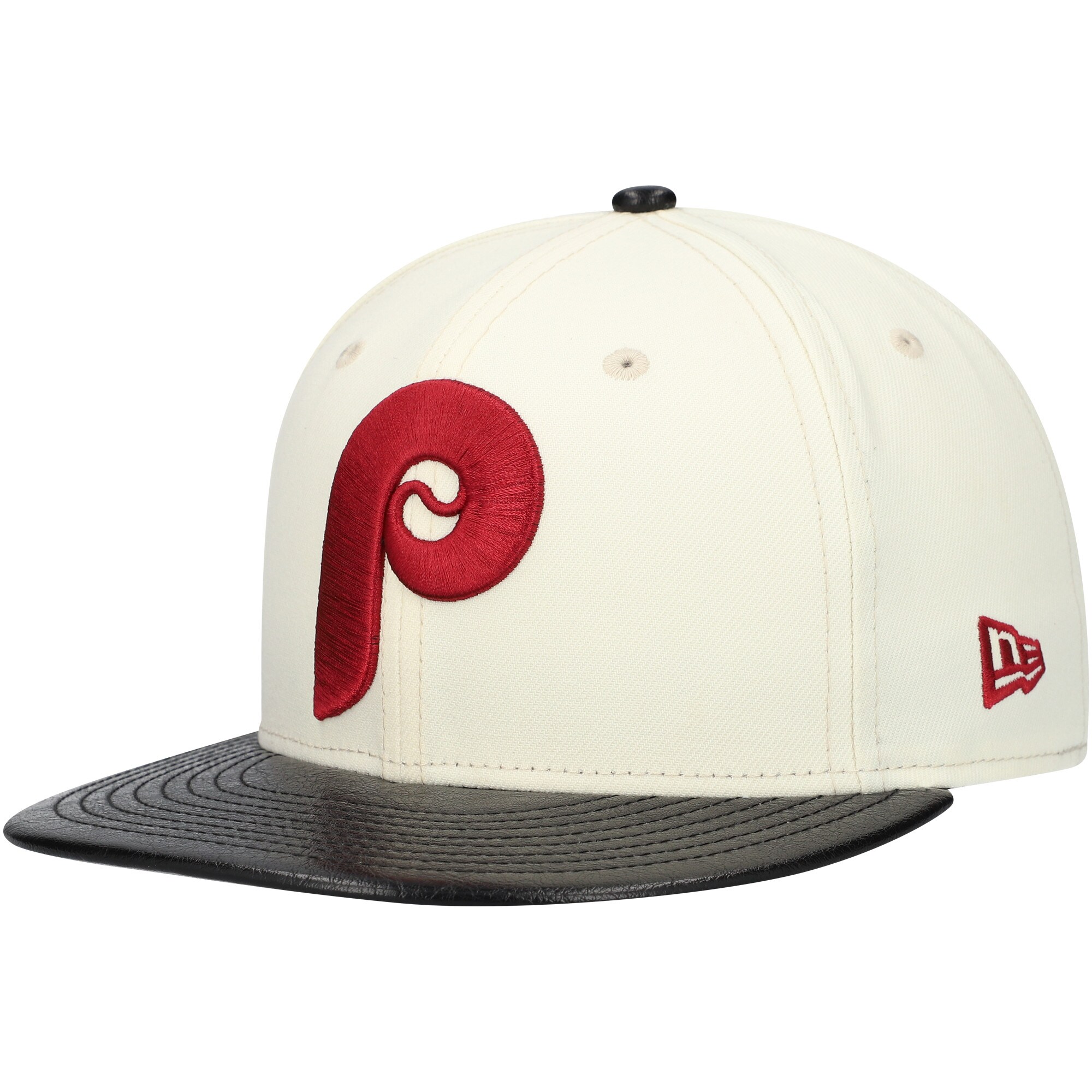 Philadelphia Phillies mens philadelphia phillies new era cream game night leather visor 59fifty fitted hat Collection - Exclusive Jerseys, Caps, and Hats