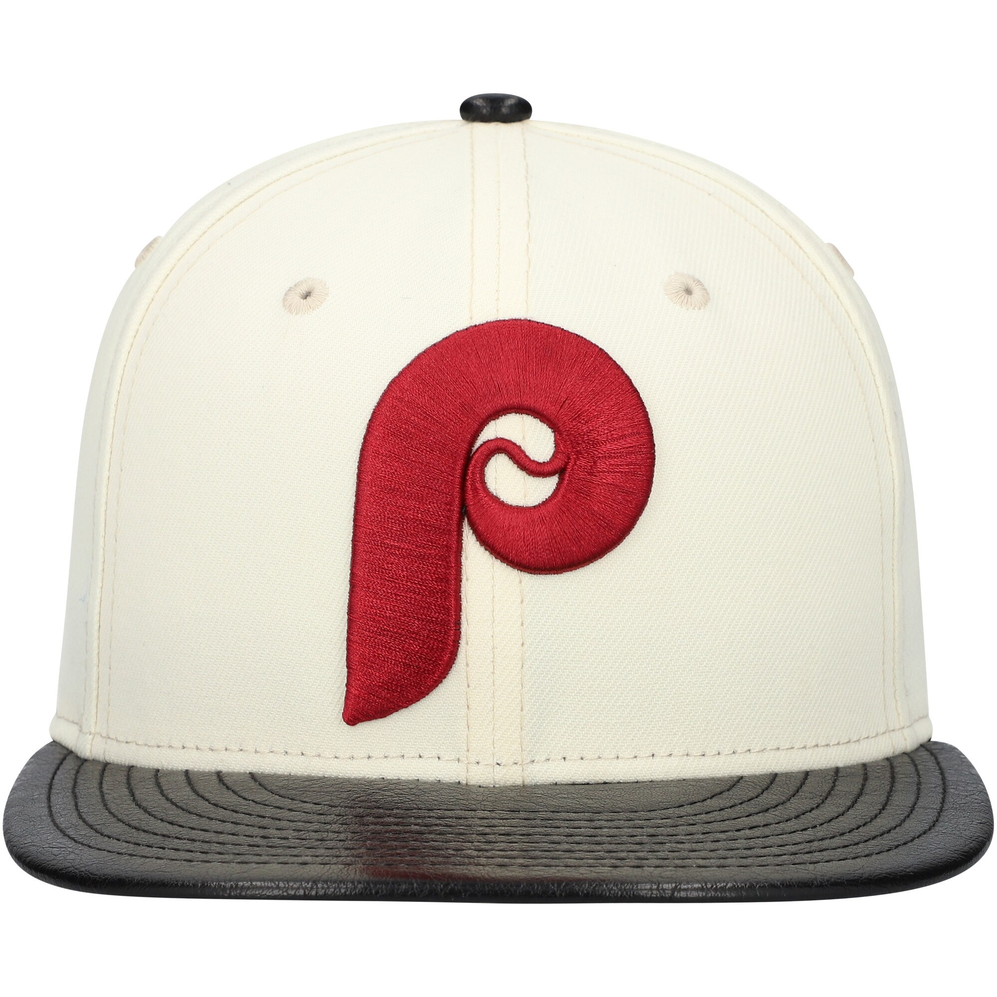 Philadelphia Phillies mens philadelphia phillies new era cream game night leather visor 59fifty fitted hat Collection - Exclusive Jerseys, Caps, and Hats