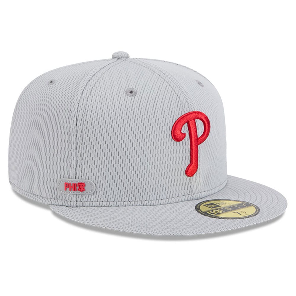Philadelphia Phillies mens philadelphia phillies new era gray 2025 mlb clubhouse 59fifty fitted hat Collection - Exclusive Jerseys, Caps, and Hats