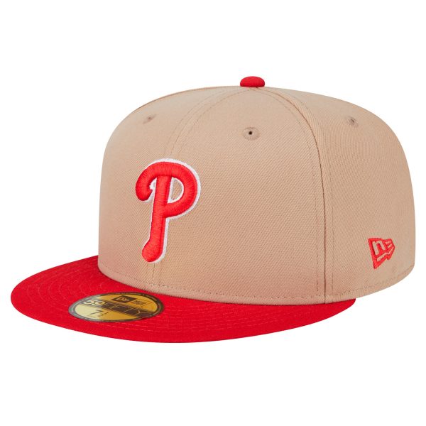 Philadelphia Phillies mens philadelphia phillies new era khaki 59fifty fitted hat Collection - Exclusive Jerseys, Caps, and Hats