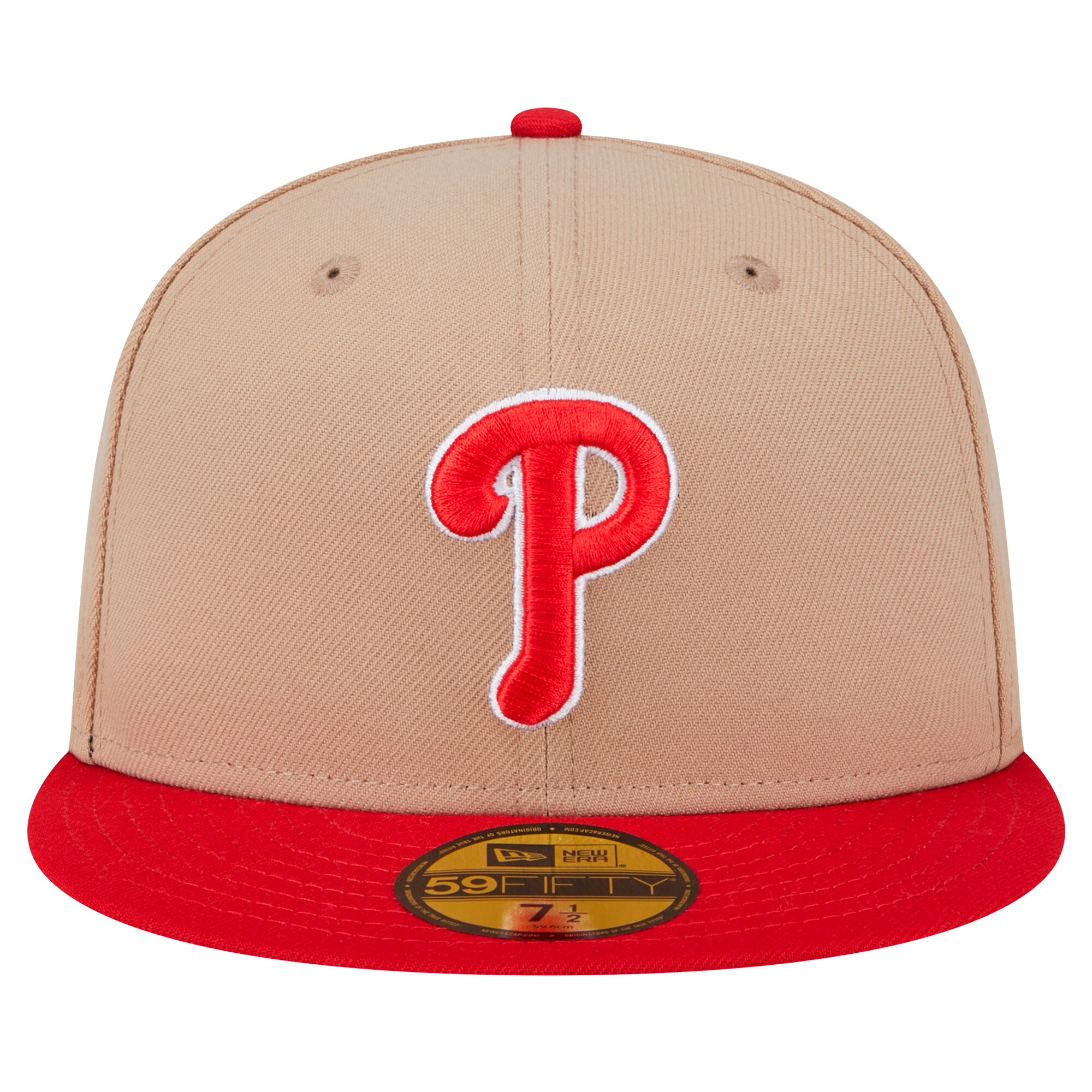 Philadelphia Phillies mens philadelphia phillies new era khaki 59fifty fitted hat Collection - Exclusive Jerseys, Caps, and Hats