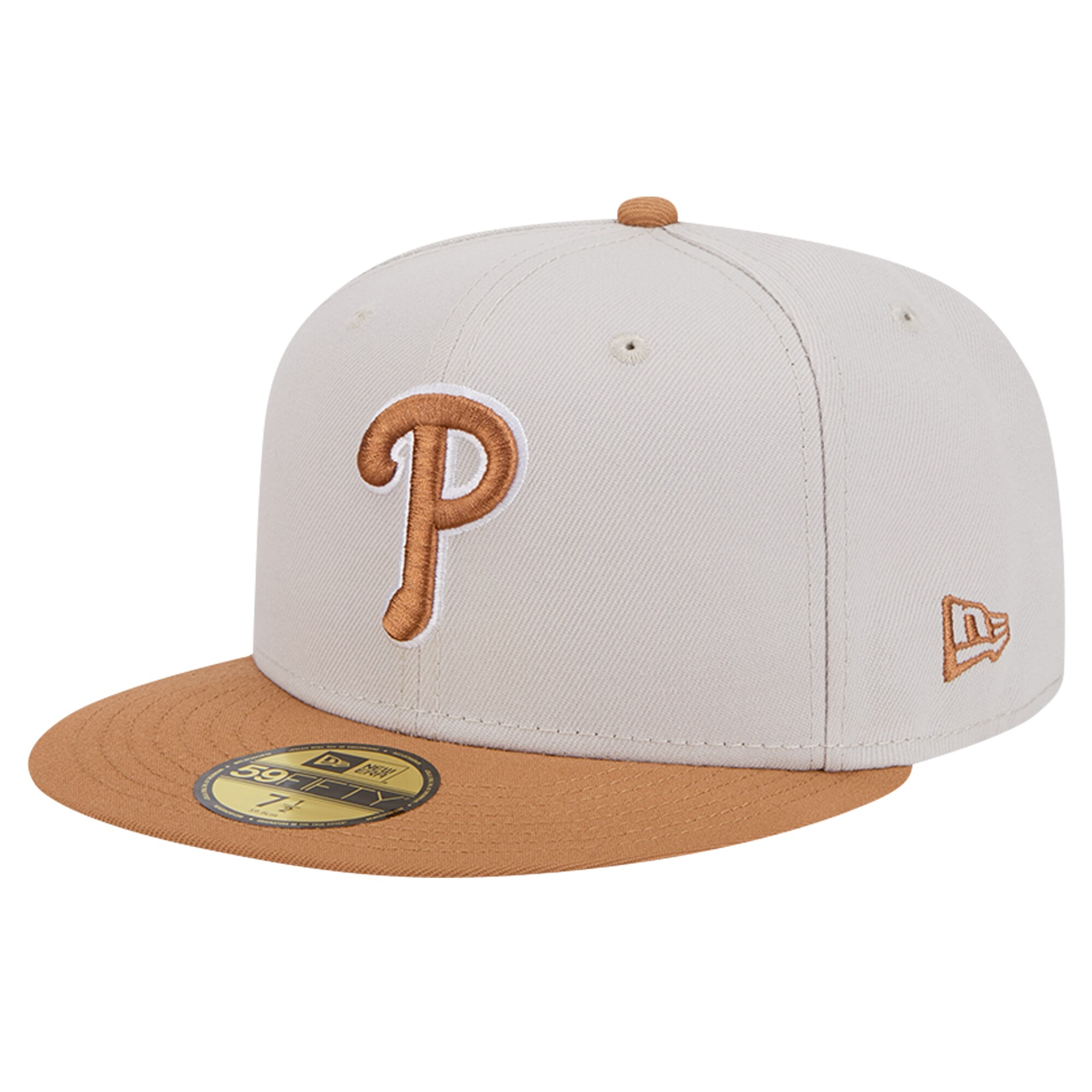 Philadelphia Phillies mens philadelphia phillies new era khakibrown two-tone color pack 59fifty fitted hat Collection - Exclusive Jerseys, Caps, and Hats