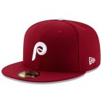 Philadelphia Phillies mens philadelphia phillies new era maroon alternate 2 authentic collection on-field 59fifty fitted hat Collection - Exclusive Jerseys, Caps, and Hats