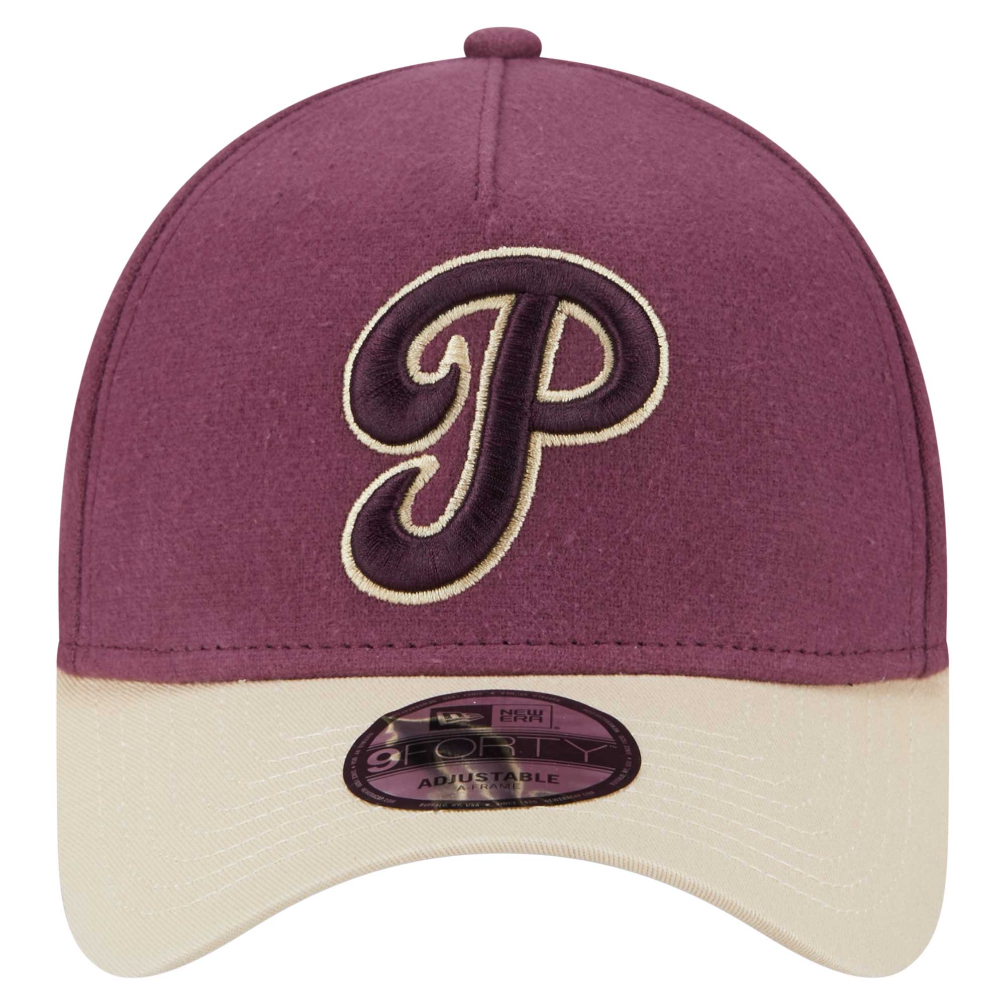 Philadelphia Phillies mens philadelphia phillies new era maroon moleskin a-frame 9forty adjustable hat Collection - Exclusive Jerseys, Caps, and Hats