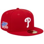 Philadelphia Phillies mens philadelphia phillies new era red 1980 world series team color 59fifty fitted hat Collection - Exclusive Jerseys, Caps, and Hats