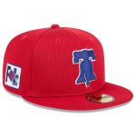 Philadelphia Phillies mens philadelphia phillies new era red 2025 spring training 59fifty fitted hat Collection - Exclusive Jerseys, Caps, and Hats