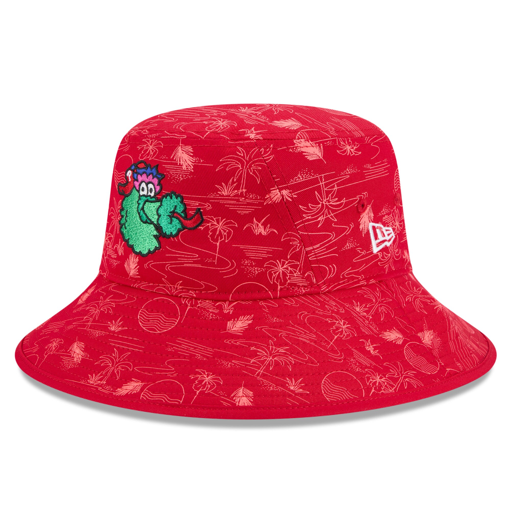 Philadelphia Phillies mens philadelphia phillies new era red 2025 spring training all over print bucket hat Collection - Exclusive Jerseys, Caps, and Hats