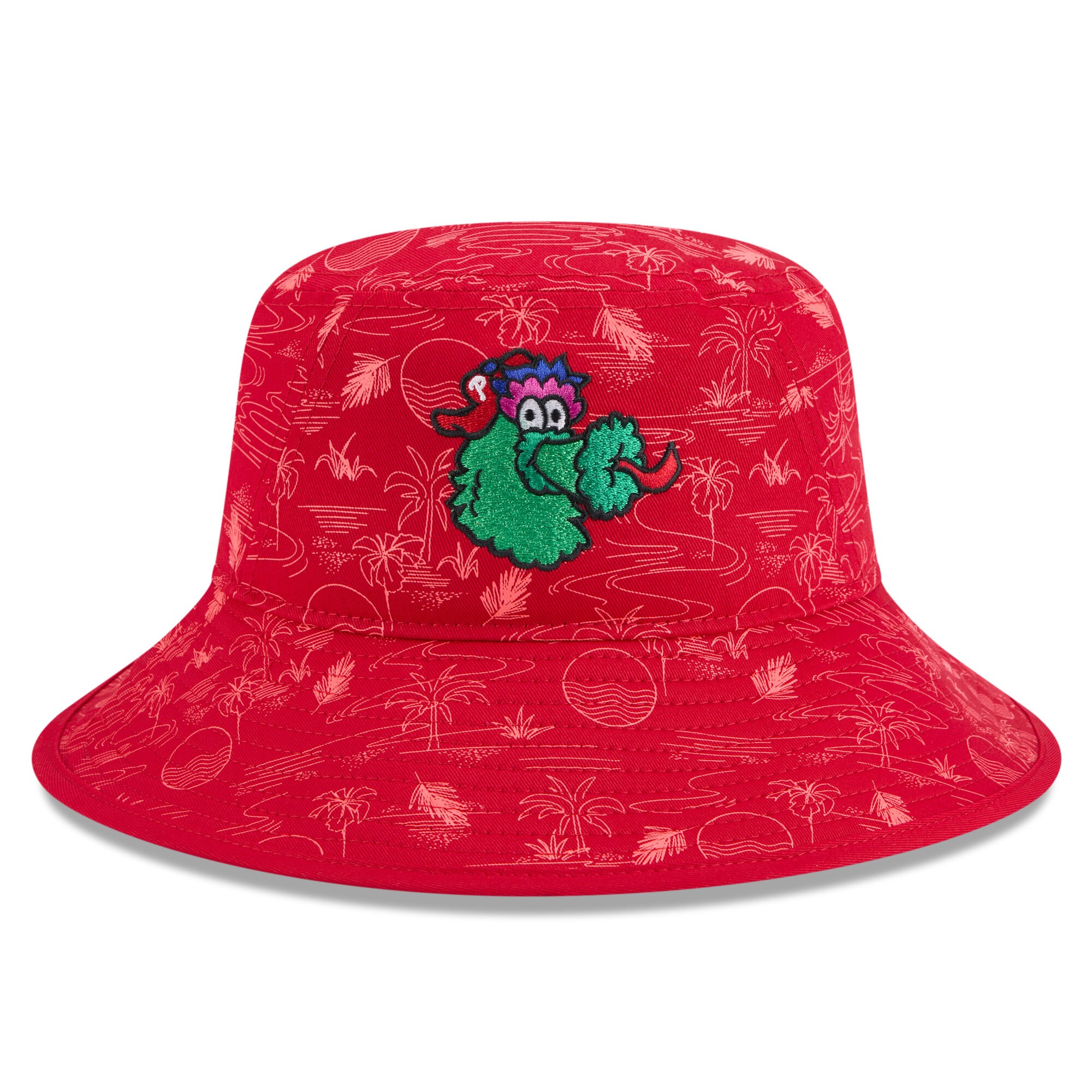 Philadelphia Phillies mens philadelphia phillies new era red 2025 spring training all over print bucket hat Collection - Exclusive Jerseys, Caps, and Hats