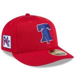 Philadelphia Phillies mens philadelphia phillies new era red 2025 spring training low profile 59fifty fitted hat Collection - Exclusive Jerseys, Caps, and Hats