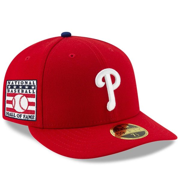 Philadelphia Phillies mens philadelphia phillies new era red national baseball hall of fame low profile 59fifty fitted hat Collection - Exclusive Jerseys, Caps, and Hats