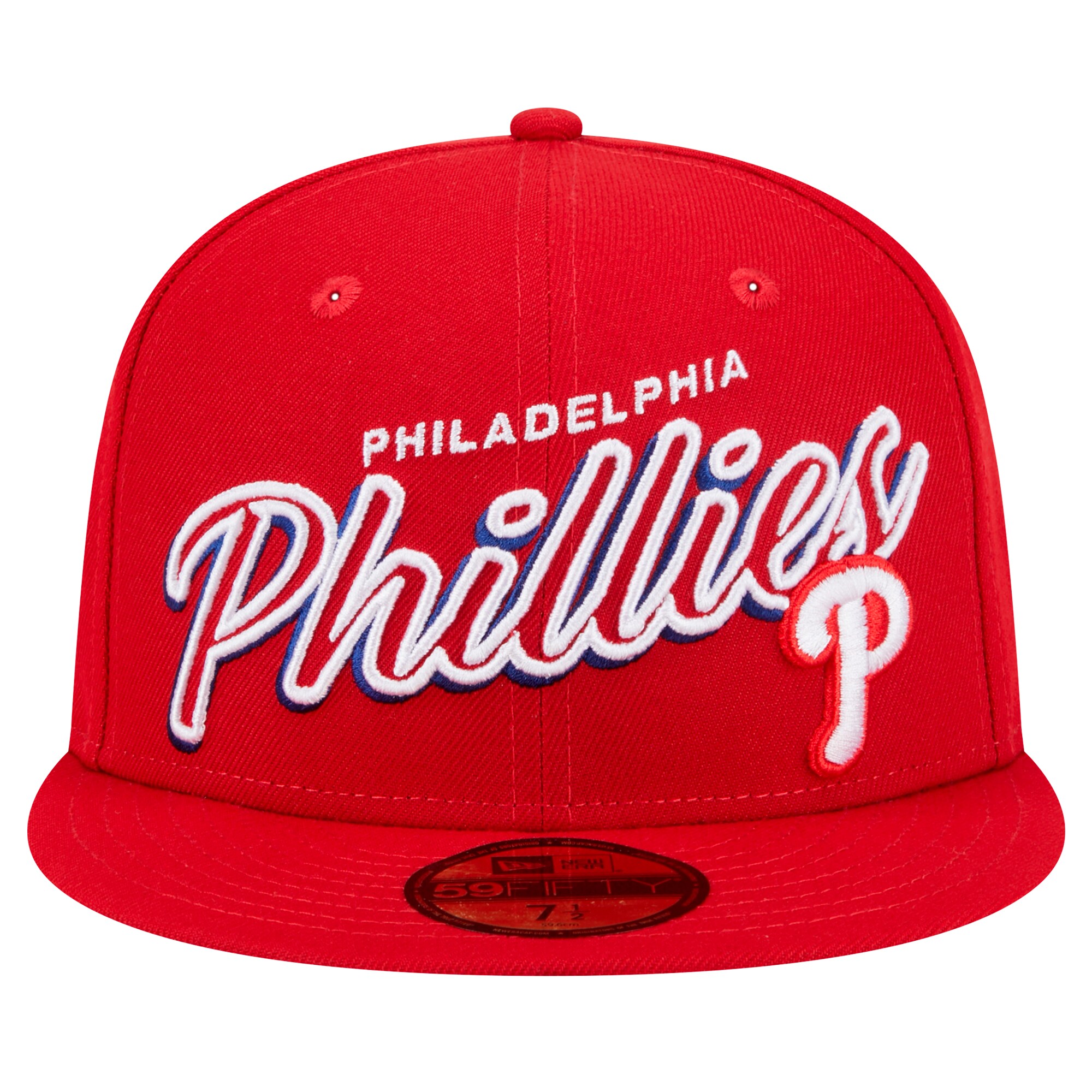 Philadelphia Phillies mens philadelphia phillies new era red script sided 59fifty fitted hat Collection - Exclusive Jerseys, Caps, and Hats