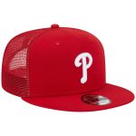 Philadelphia Phillies mens philadelphia phillies new era red team color trucker 9fifty snapback hat Collection - Exclusive Jerseys, Caps, and Hats